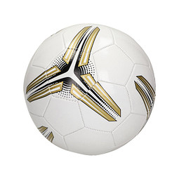 Fußball Match, weiß/gold