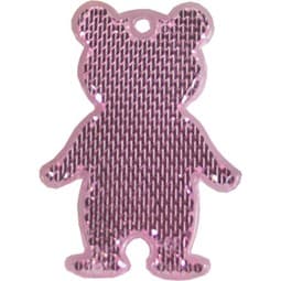 Fußgängerreflektor Bär, rosa