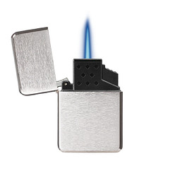 Zorr Exklusiv Jet Flame Feuerzeug, chrome brushed