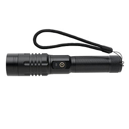 Gear X wiederaufladbare USB Taschenlampe, schwarz