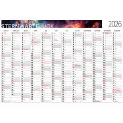 Geiger-Notes Bild-Wandkalender Cosmos A1 plano, inkl. Druck, bunt