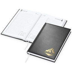 Geiger-Notes Buchkalender Advance Bestseller, schwarz inkl. Goldprägung