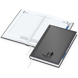Geiger-Notes Kalender Manager Register Bestseller, anthrazit, inkl. Prägung schwarz-glänzend