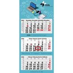 Geiger-Notes Monats-Wandkalender Maxi Light 3 Bestseller inkl. 4C-Druck, Österreich
