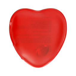 Gel-Wärmekissen Herz, klein, rot