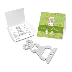 ROMINOX® Key Tool Bunny / Hase (16 Fkt.) im Motiv-Mäppchen Osterhase, grün