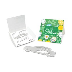 ROMINOX® Key Tool Car/Auto (18 Funktionen) im Motiv-Mäppchen Frohe Ostern