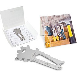 Geschenkartikel: ROMINOX® Key Tool Lion (22 Funktionen) im Motiv-Mäppchen Werkzeug, silber