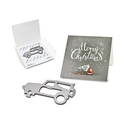 ROMINOX® Key Tool SUV / Auto (19 Funktionen) im Motiv-Mäppchen Merry Christmas