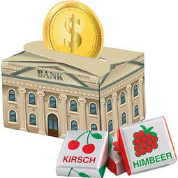 Geschenkbox Mini rund, Böhme Fruchtkaramelle, inkl. Druck