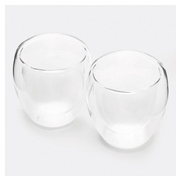 Gläser-Set DRINK LINE S, doppelwandig: 2er Set,transparent