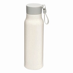 Glas-Trinkflasche ECO DRINK mit Ummantelung,beige