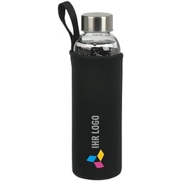 Trinkflasche Klagenfurt mit Sleeve, 500 ml, schwarz