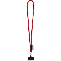 GOSPORT. SET Lanyard TUBE Long (Ø 7 mm) mit 9 mm Auslösekarabiner und Handyhalterung, 302 - Rot
