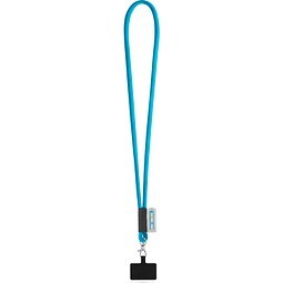 GOSPORT. SET Lanyard TUBE Long (Ø 7 mm) mit 9 mm Auslösekarabiner und Handyhalterung, 304 - Hellblau