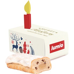 Gratulationsbox L, Mini Christstollen, inkl. Druck