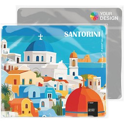 GripCleaner® 4in1 Mousepad 23x20 cm, weiss / individuell