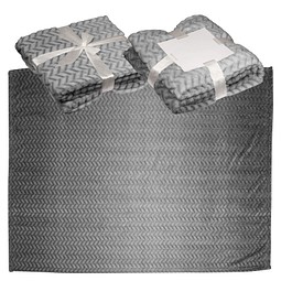 Große Kuscheldecke , grau