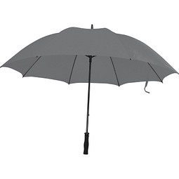Großer Regenschirm aus Polyester, grau