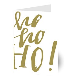 Grußkarte Weihnachten, Motiv ho ho Ho!, Danke an Mitarbeiter