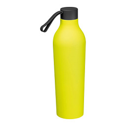 Gummierte Trinkflasche, 750ml, gelb