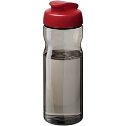 H2O Active® Base Tritan™ 650 ml Sportflasche mit Klappdeckel, kohle/rot
