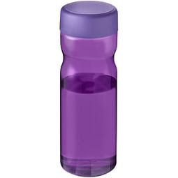 H2O Active® Eco Base 650 ml Sportflasche mit Drehdeckel, lila/ weiß