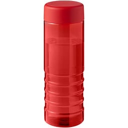 H2O Active® Eco Treble 750 ml Sportflasche mit Drehdeckel, rot, rot