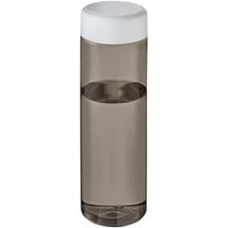 H2O Active® Eco Vibe 850 ml Wasserflasche mit Drehdeckel, kohle, weiß
