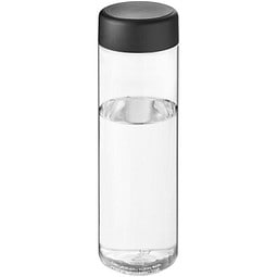 H2O Active® Vibe 850 ml Sportflasche mit Drehdeckel, transparent/schwarz