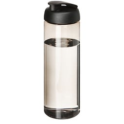 H2O Vibe Sportflasche mit Klappdeckel, 850 ml, charcoal,schwarz