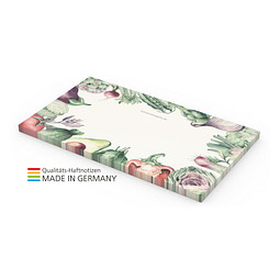 Geiger-Notes Haftnotiz Basic green+blue 125 x 72 mm, inkl. Druck, weiß