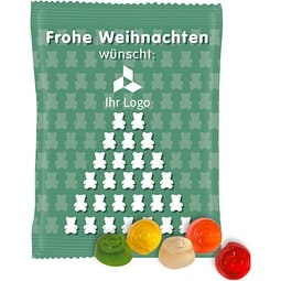 HARIBO Fruchtgummi 10g, @-Zeichen, grünes Weihnachtsmotiv