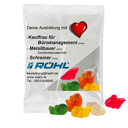 HARIBO Fruchtgummi 10g, Fische, Transparente Folie