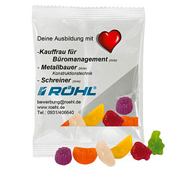 HARIBO Fruchtgummi 10g, Tropi-Frutti, Transparente Folie