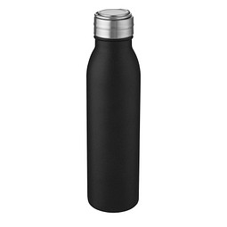 Harper 700 ml RCS-zertifizierte Sportflasche aus Edelstahl mit Metallschlaufe, schwarz