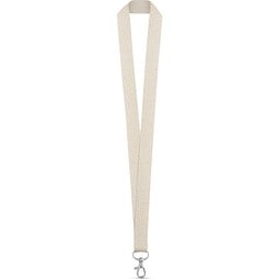 HEATHROW. Lanyard aus 100% Baumwolle, Naturhell