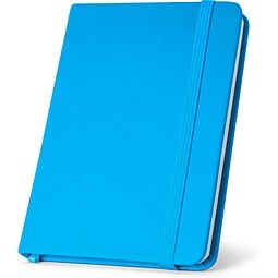 HEMINGWAY. A5 PU-Notizblock mit unlinierten Blättern, Hellblau