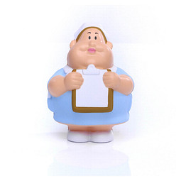 Herr Bert® Anti-Stress-Figuren Schwester Berta, hellblau