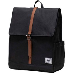 Herschel City Rucksack aus recyceltem Material 16 L, schwarz