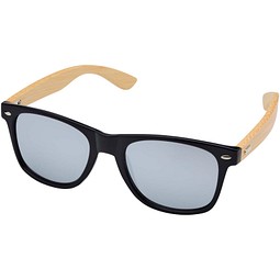 Hue Sonnenbrille mit Bambusbügeln, silber