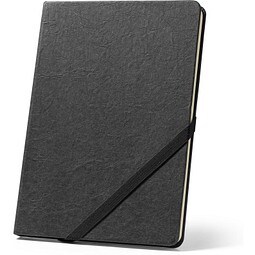 HUXLEY. A5-Notizblock mit Hardcover, hergestellt aus wasserfestem Papier, Schwarz