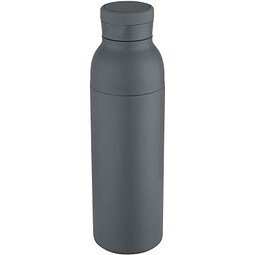 Illuminate 650 ml RCS doppelwandige Isolierflasche aus recyceltem Edelstahl, dämmergrau