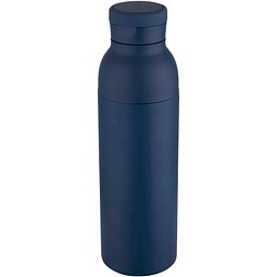 Illuminate 650 ml RCS doppelwandige Isolierflasche aus recyceltem Edelstahl, navy
