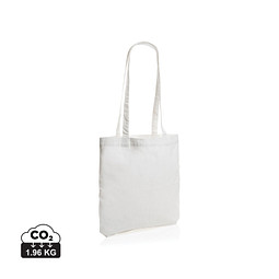 Impact Aware™ recycelte Baumwolltasche, weiß
