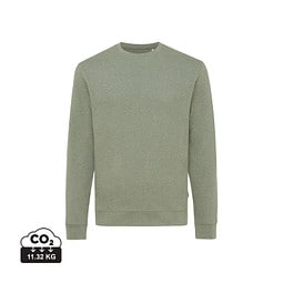 Iqoniq Denali ungefärbt. Rundhals-Sweater, ungefärbtes grün, XXXL