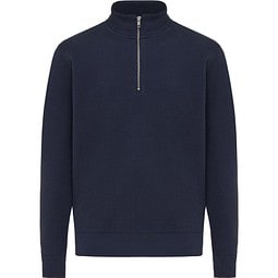 IQONIQ Elgon Quarter-Zip-Sweater, navy blau, XL
