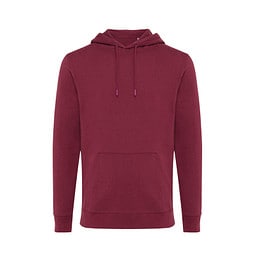 Iqoniq Jasper Hoodie aus recycelter Baumwolle, burgunderrot, L