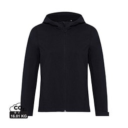 Iqoniq Makalu Damen Softshelljacke aus recyceltem Polyester, schwarz, L