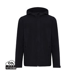Iqoniq Makalu Herren Softshelljacke aus recyceltem Polyester, schwarz, M